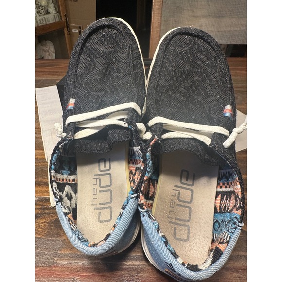 Hey Dude Women Black Woven Slip On Shoes Casual Comfort Lightweight size‎ 8 - Picture 4 of 9